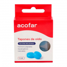 Tapon Oido Sil Acofar Moldeable 6U