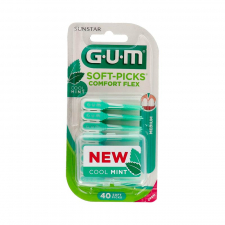 Gum Soft Picks Confort Flex Reg Mint 40U