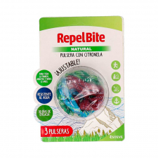 Repel Bite Natural Pulsera De Cuerda Con Citronela 3 Unidades