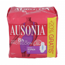 Compresa Hig Ausonia Ad Alas Super 12 U