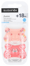 Suavinex Chupete Silicona Talla Anatomica Fusion + 18 M 2 U - Farmacia Ribera