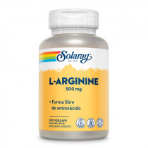 Solaray L-Arginina 500 Mg 100 Cápsulas 