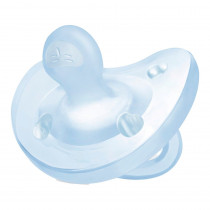 Chicco Chupete Todo Silicona Azul Orthodontic 0 M+