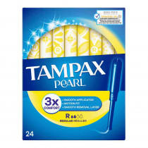 Tampax Tampones 100% Algodon Pearl Regular 20 Unidades