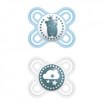 Mam Baby Chupete Silicona Perfect Start 0 -2 Meses 2 Unidades Azul