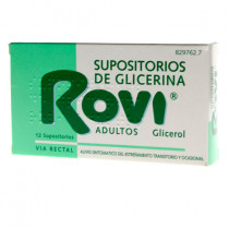 Supositorios Glicerina Rovi Adultos (12 Supositorios)
