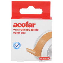 Acofar Esparadrapo Color Piel 5Mx1,25Cm