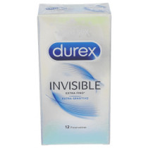 Durex Preservativo Invisible Extra Sensitivo 12 Unidades