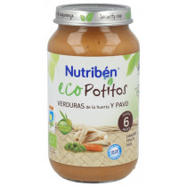 Ecopotito Nutribén Verduras de la Huerta y Pavo 250 Gr.