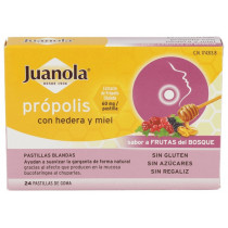 Juanola Própolis,Hiedra, Miel y Frutas del Bosque 24 Pastillas 