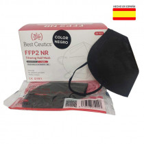 Mascarilla FFP2 Negra NR BestCeutics 20 Unidades.