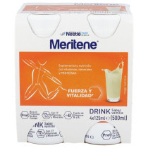 Meritene Drink Fuerza y Vitalidad Vainilla 125 Ml. 4 Botellas