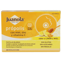 Pastillas Blandas Juanola Propolis Vit C Zinc 24