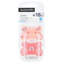 Suavinex Chupete Silicona Talla Anatomica Fusion + 18 M 2 U