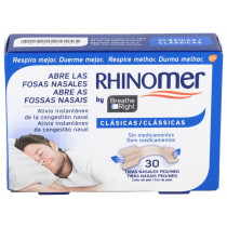 Tiras Nasales Breathe Right 30 Unidades Pequeñas